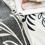 Sofa Throw – Botanical Spray – Pearl Grey