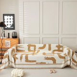 Sofa Throw – Brush Abstract – Honey