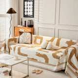 Sofa Throw – Brush Abstract – Honey