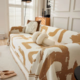Sofa Throw – Brush Abstract – Honey