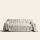 Sofa Throw – Brush Print – Bouclé Sand