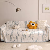 Sofa Throw – Brush Print – Bouclé Sand