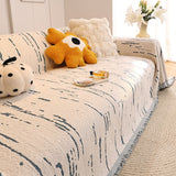 Sofa Throw – Brush Print – Bouclé Sand