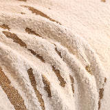 Sofa Throw – Brush Print – Ivory Cream