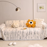Sofa Throw – Brush Print – Pearl Grey