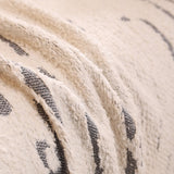 Sofa Throw – Brush Print – Pearl Grey