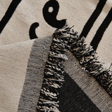 Sofa Throw – Cartoon Print – Ivory Cream