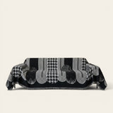 Sofa Throw – Cat Print – Ink Black