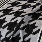 Sofa Throw – Cat Print – Ink Black