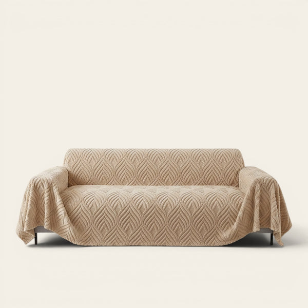 Sofa Throw – Chenille – Bouclé Sand