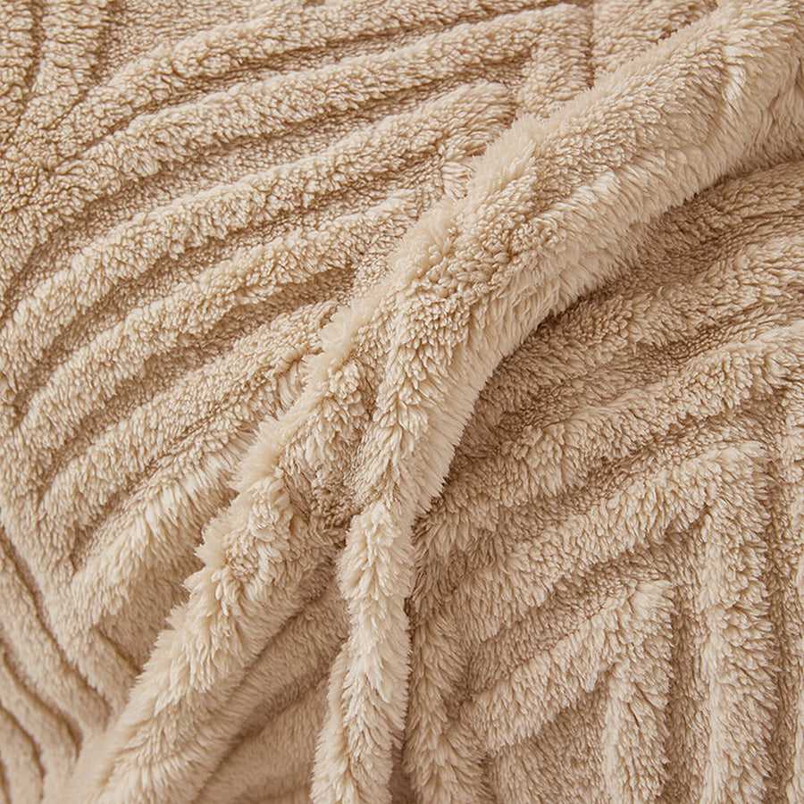 Sofa Throw – Chenille – Bouclé Sand