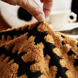 Sofa Throw – Chenille Striped – Espresso