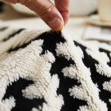 Sofa Throw – Chenille Striped – Ink Black