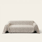 Sofa Throw – Cherry Print – Ivory Cream