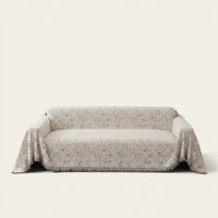 Sofa Throw – Cherry Print – Ivory Cream