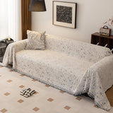 Sofa Throw – Cherry Print – Ivory Cream