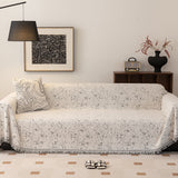 Sofa Throw – Cherry Print – Ivory Cream