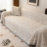 Sofa Throw – Cherry Print – Ivory Cream