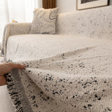 Sofa Throw – Cherry Print – Ivory Cream
