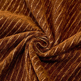 Coffee Brown Corduroy sofa throw covering the arm and seat of a sectional, view 2