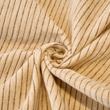 Khaki Corduroy sofa throw styled with cushions on a low-back sofa, view 4