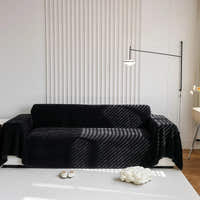Sofa Throw – Soft Knit – Ink Black