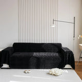 Sofa Throw – Soft Knit – Ink Black