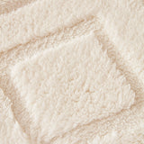 Sofa Throw – Diamond Knit – Ivory Cream