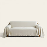 Sofa Throw – Diamond Quilted – Ivory Cream