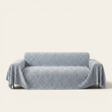 Sofa Throw – Diamond Quilted – Sky Mist