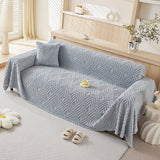 Sofa Throw – Diamond Quilted – Sky Mist