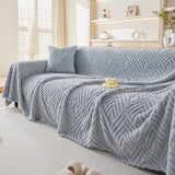 Sofa Throw – Diamond Quilted – Sky Mist