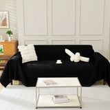 Sofa Throw – Velvet – Ink Black