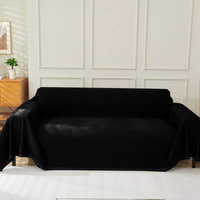 Sofa Throw – Velvet – Ink Black