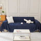 Sofa Throw – Velvet – Midnight Navy