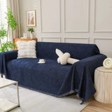 Sofa Throw – Velvet – Midnight Navy