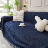 Sofa Throw – Velvet – Midnight Navy