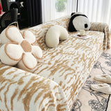 Sofa Throw – Floral Abstract – Caramel