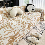Sofa Throw – Floral Abstract – Caramel