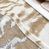Sofa Throw – Floral Abstract – Caramel