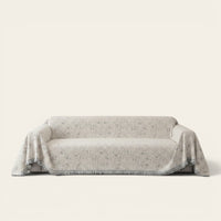 Sofa Throw – Floral Spray – Ivory Cream