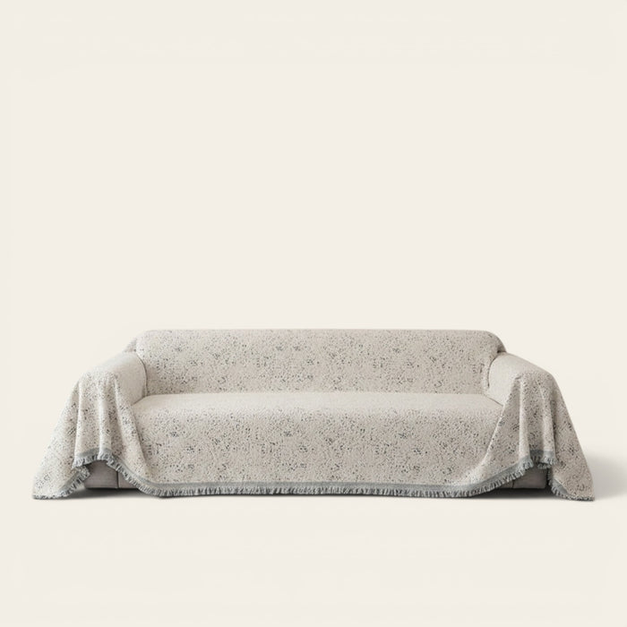 Sofa Throw – Floral Spray – Ivory Cream