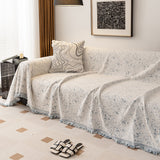 Sofa Throw – Floral Spray – Ivory Cream