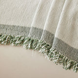 Sofa Throw – Geometric Circles – Sage Mist