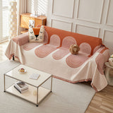 Sofa Throw – Geometric Circles – Terracotta