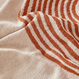 Sofa Throw – Geometric Circles – Terracotta
