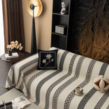 Sofa Throw – Striped – Charcoal