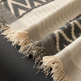 Sofa Throw – Striped – Charcoal