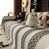 Sofa Throw – Striped – Charcoal