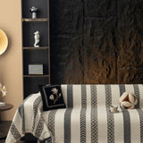 Sofa Throw – Striped – Charcoal